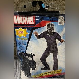 Kids Black Panther Halloween Costume large. Used once